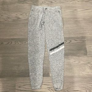 Gray Heather Chic 2 Chic joggers with stripe detail Size M